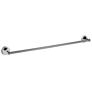 CLASSIC Single Towel Rail 800 Chrome White Ivory