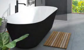 ELINEA BLACK & WHITE Freestanding BATH 1500 & 1780